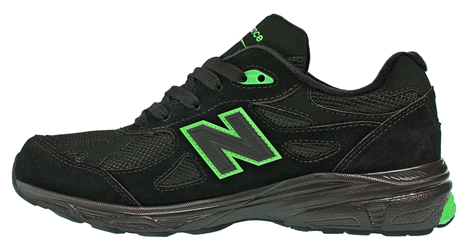 New Balance 990v3, Black with Green