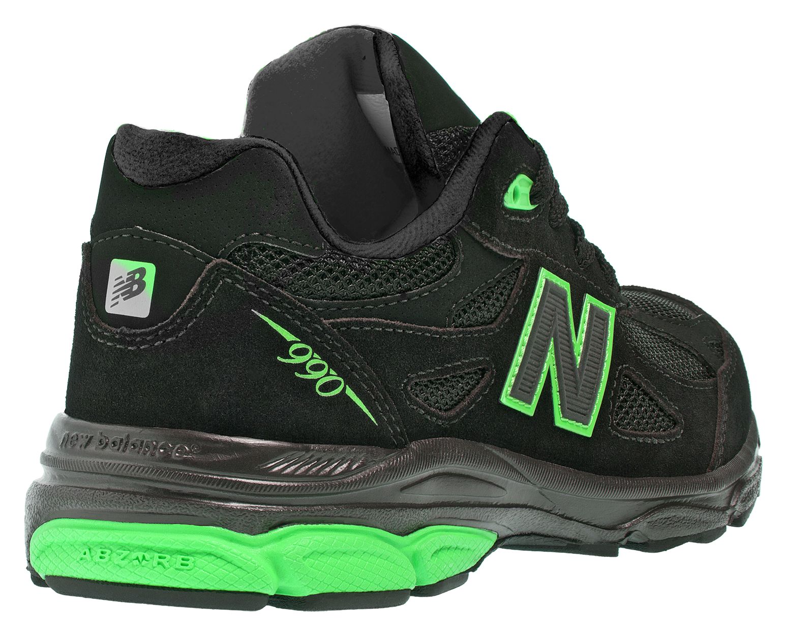 New Balance 990v3, Black with Green