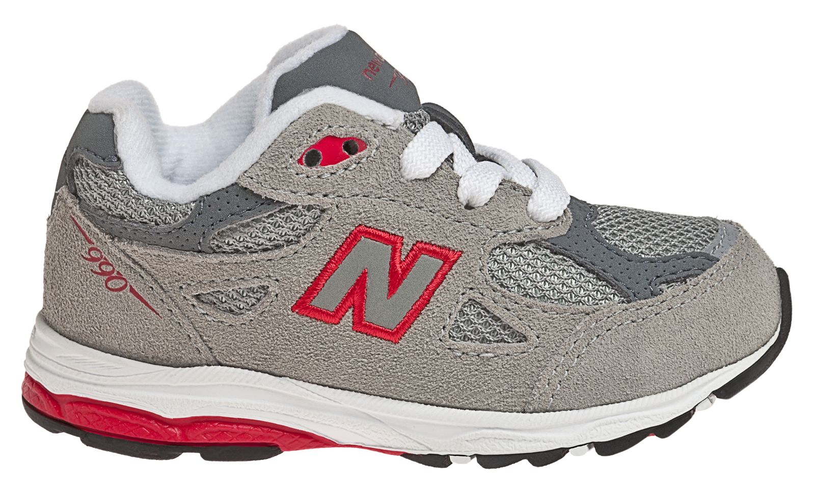 New Balance 990v3, Grey with Red
