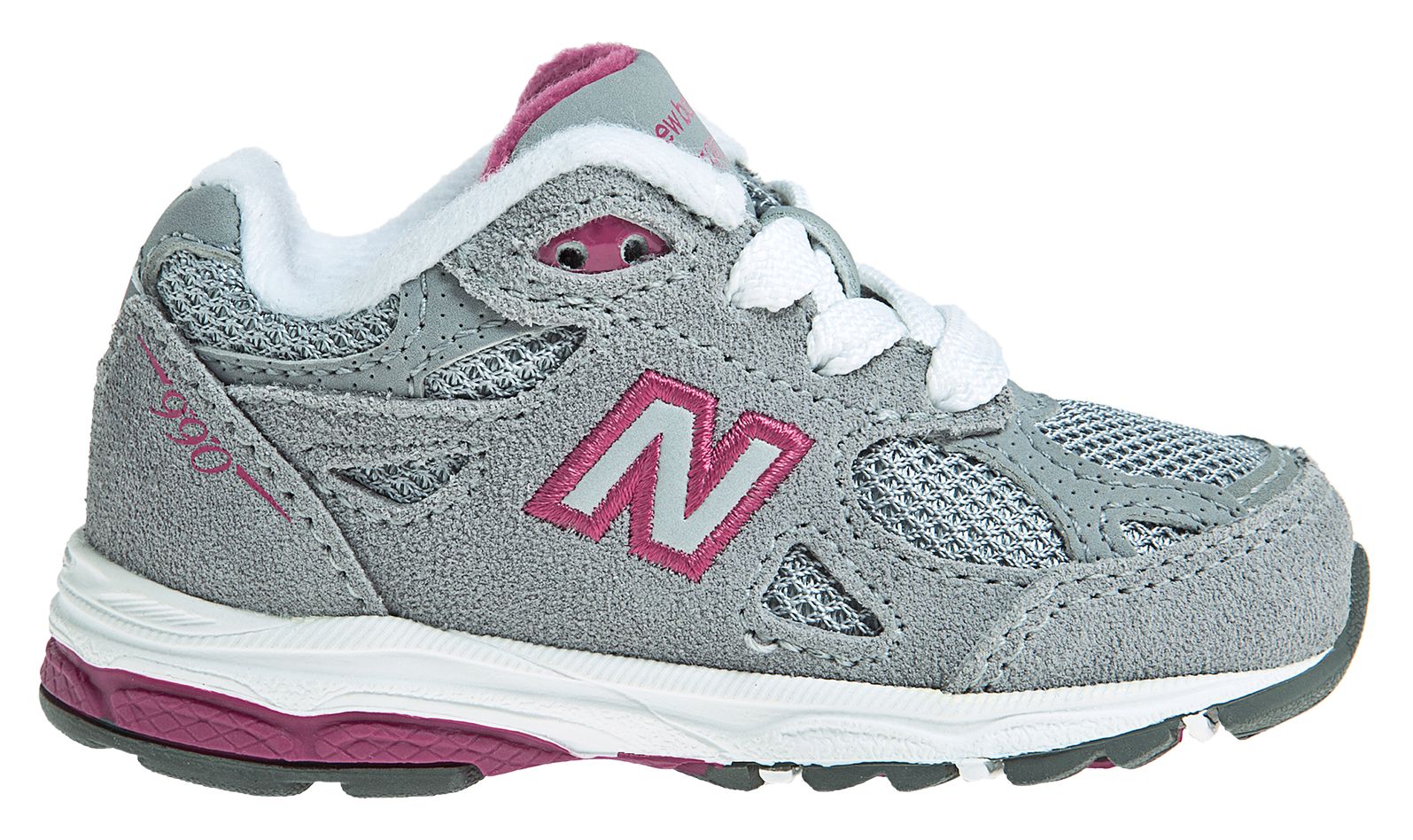 New Balance 990v3, Grey with Pink