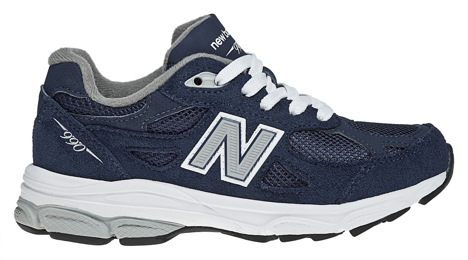 New Balance 990v3, Navy with Grey & White