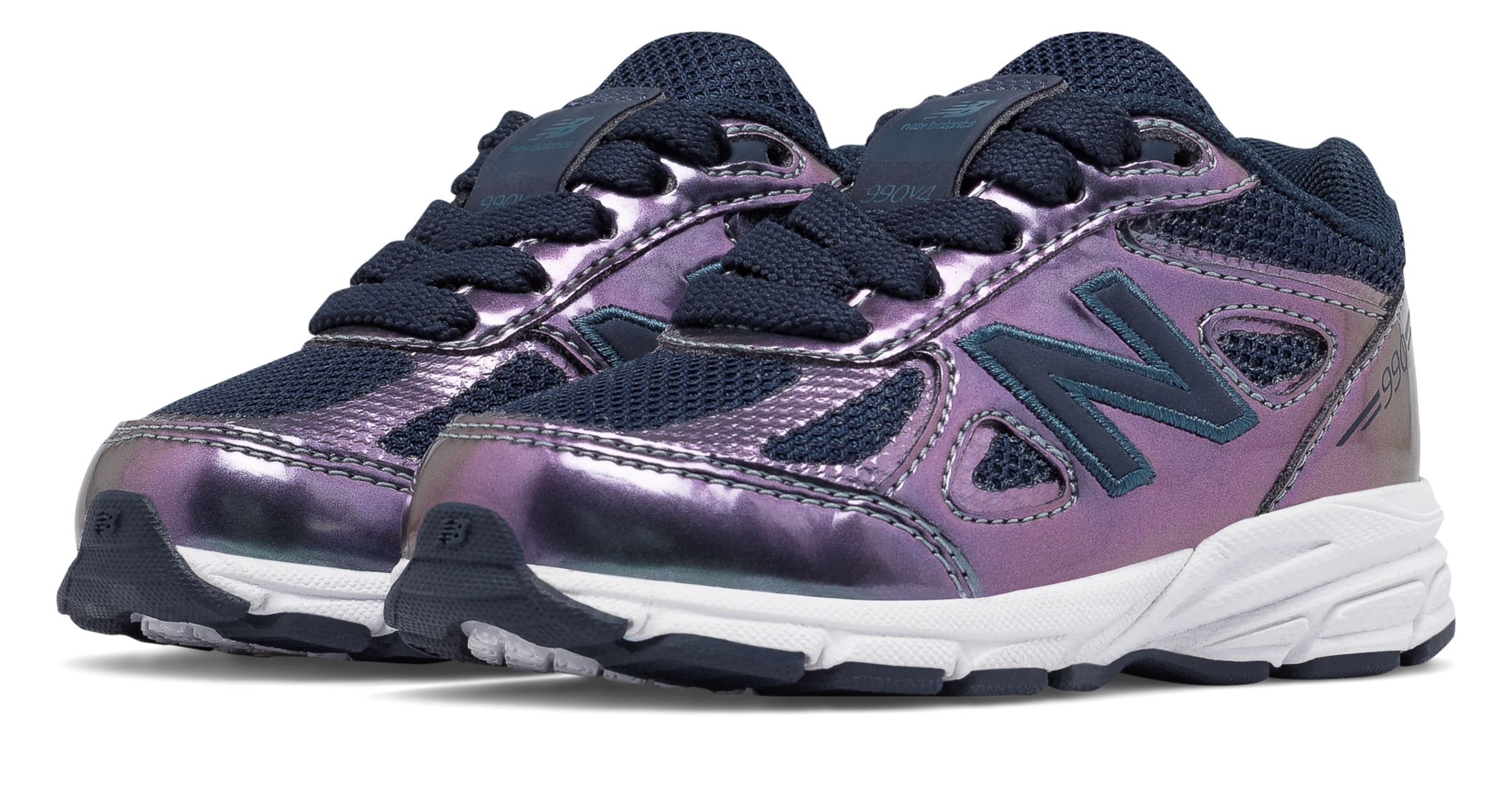 New Balance Kids 990v 3 Shoes Purple