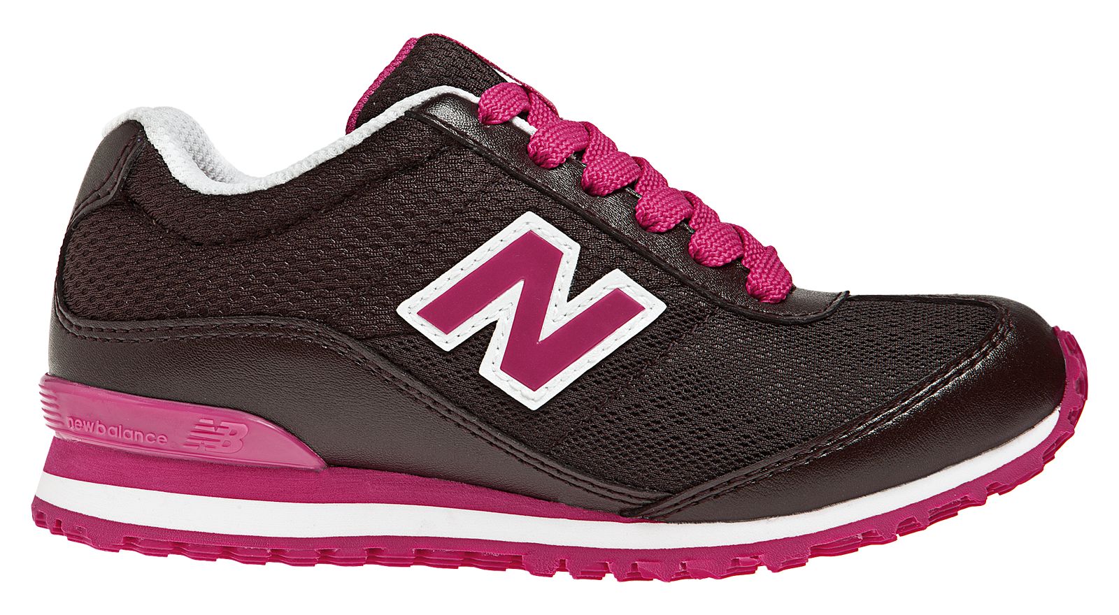 New Balance 490, Brown with Pink & White