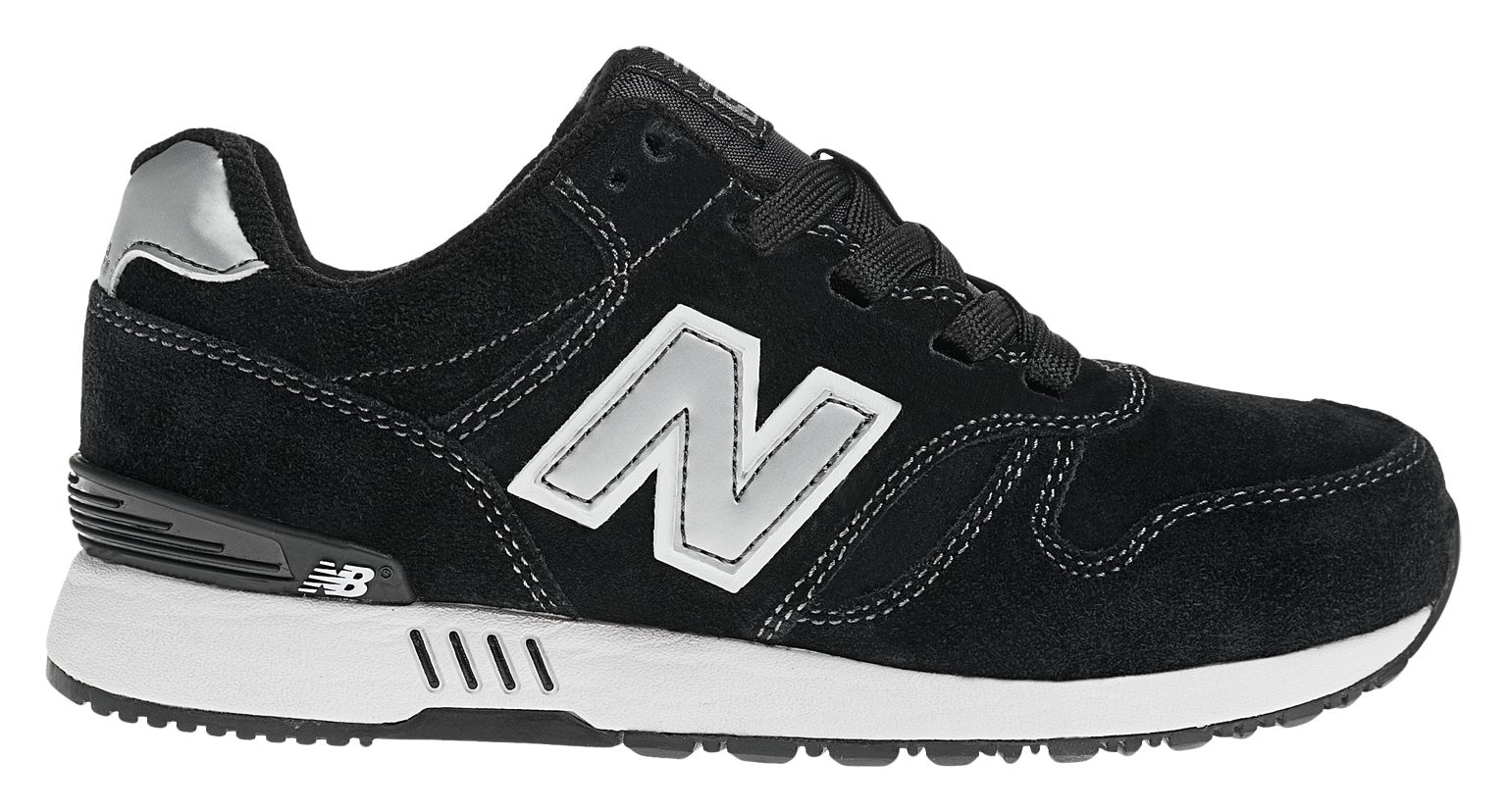 New Balance 565, Black with Grey & White