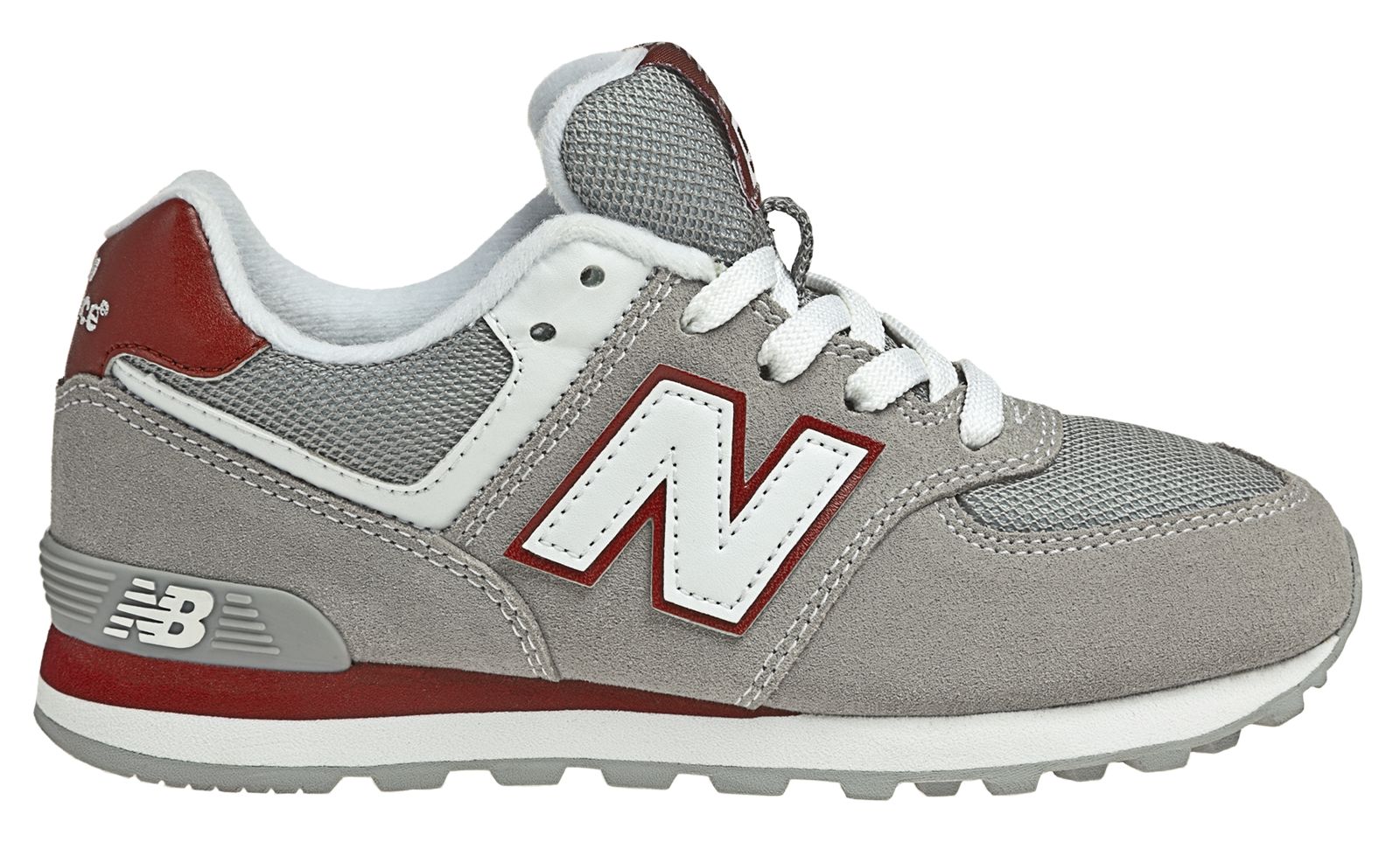New Balance 574, Grey with Red