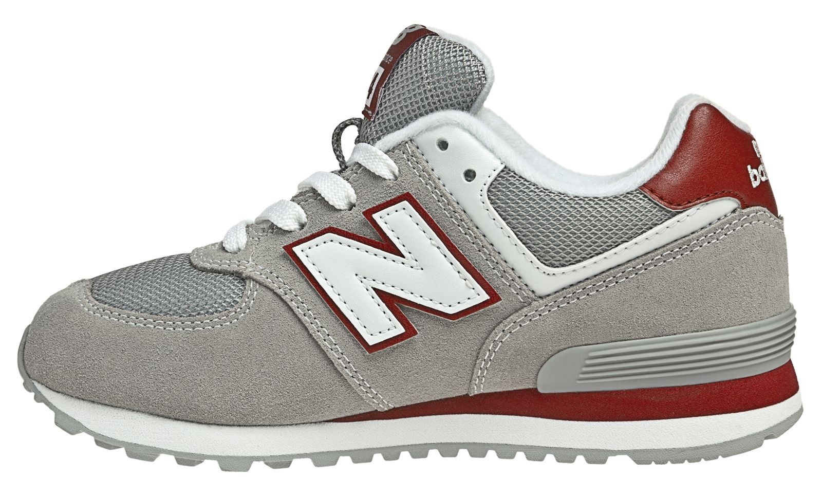 New Balance 574, Grey with Red