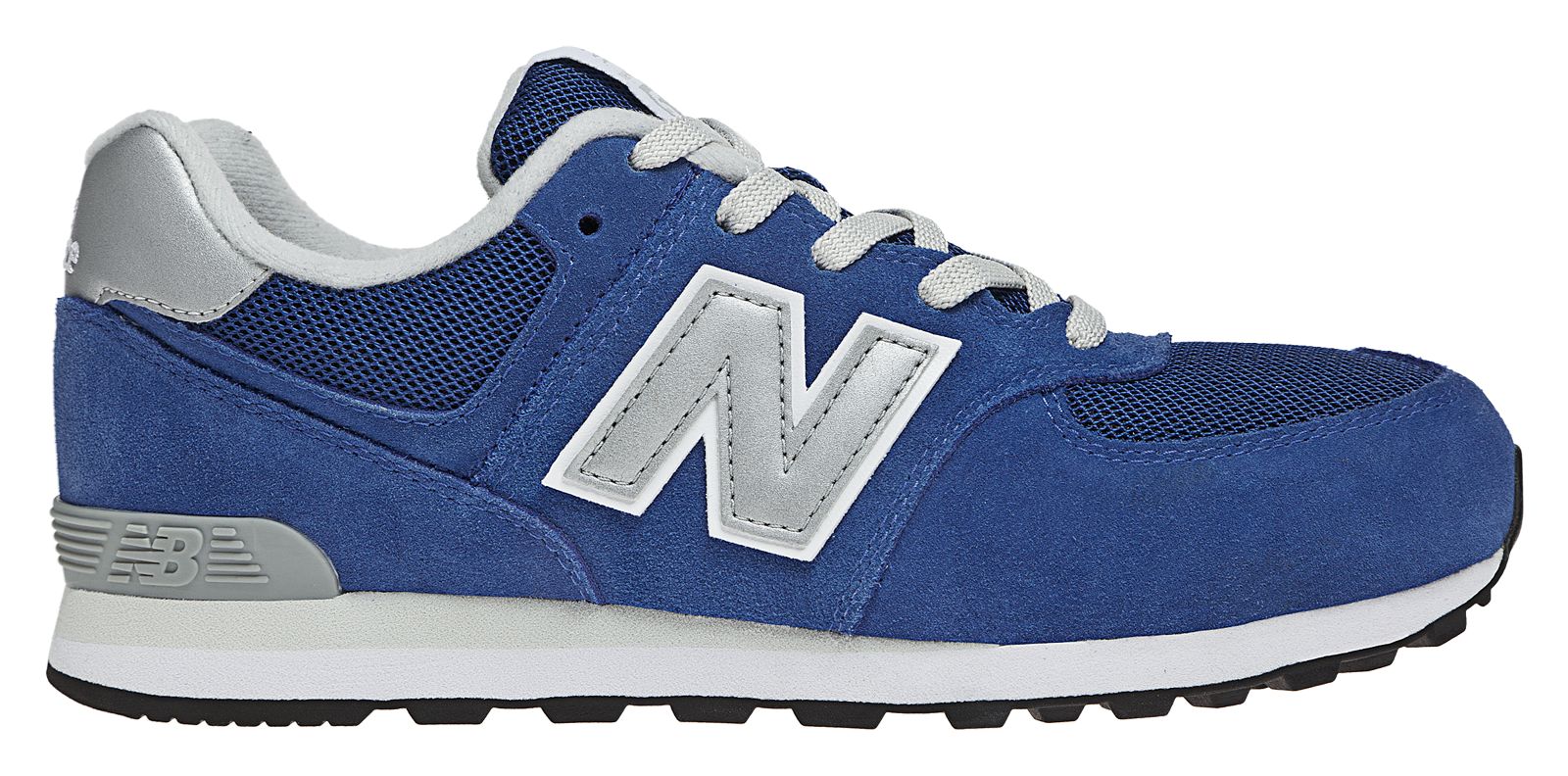 New Balance 574, Blue with Silver
