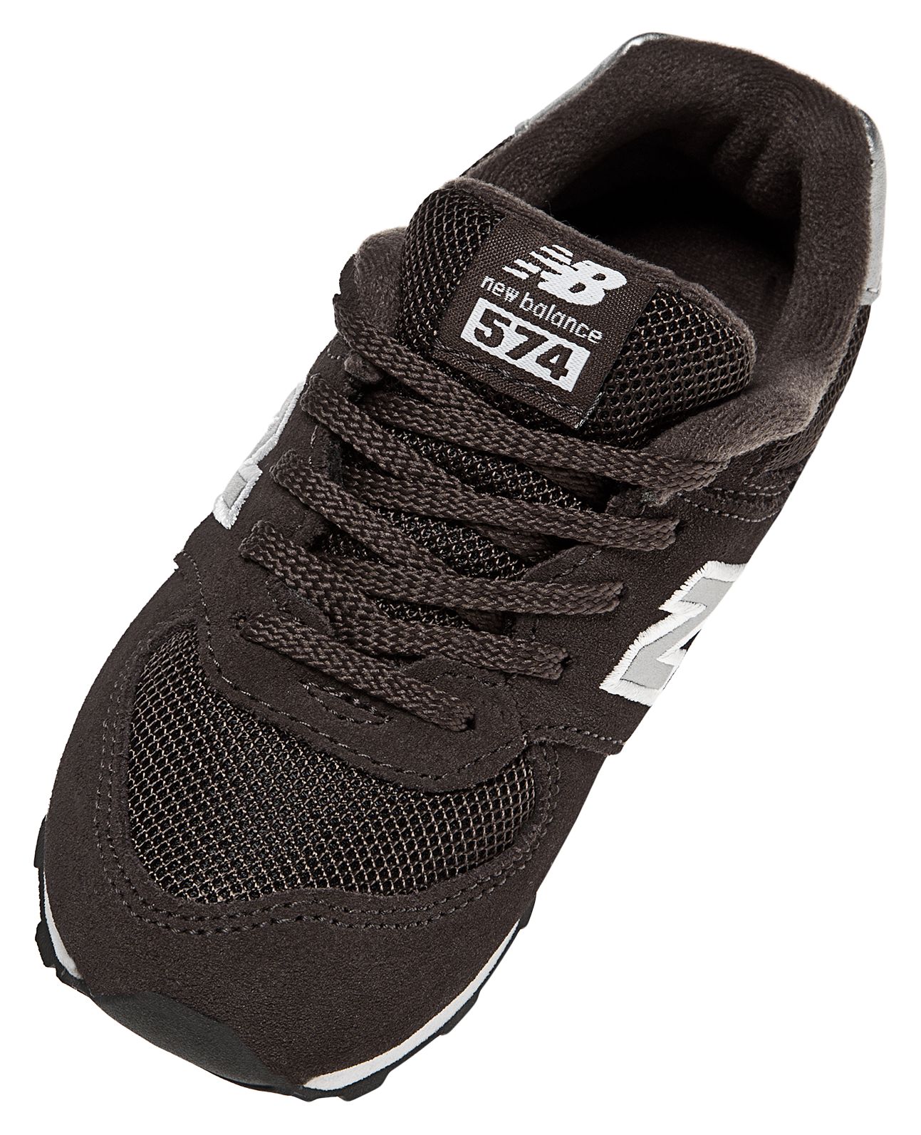 New Balance 574, Brown with Silver