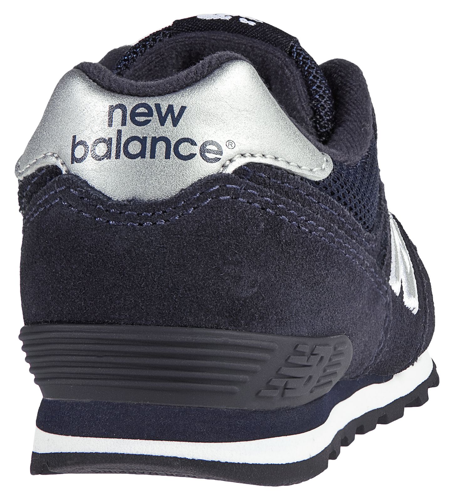 New Balance 574, Navy with Silver