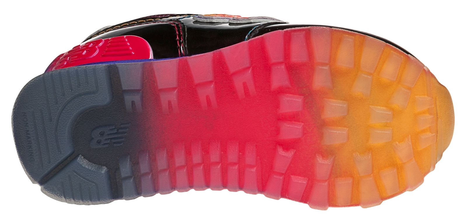 Rainbow 574, Black with Race Red &amp; Neon Blue