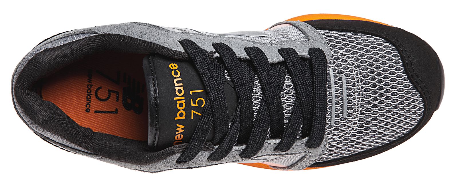 New Balance 751, Grey with Orange