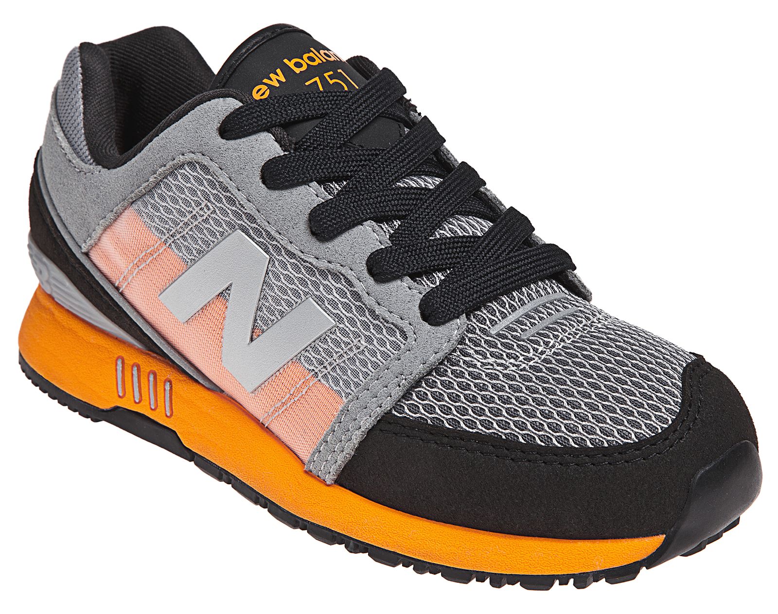 New Balance 751, Grey with Orange