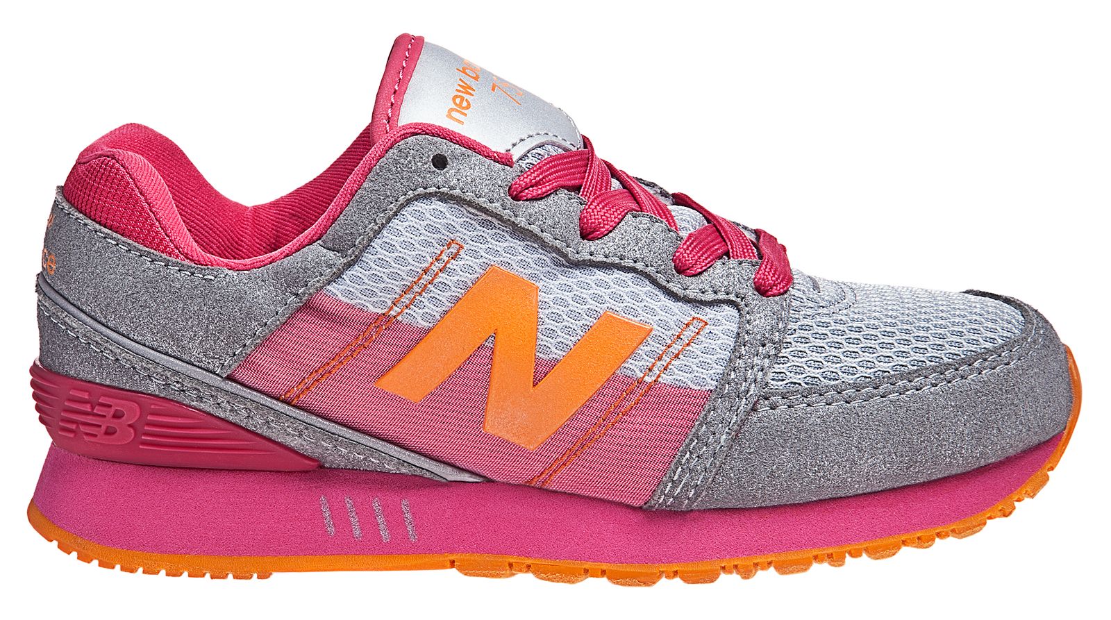 New Balance 751, Grey with Pink &amp; Orange