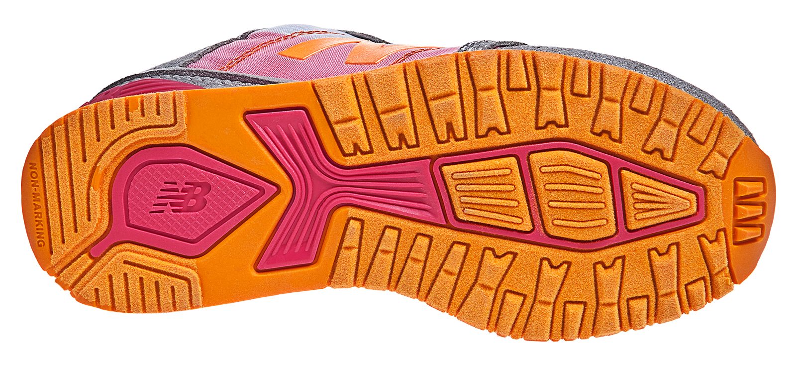 New Balance 751, Grey with Pink &amp; Orange