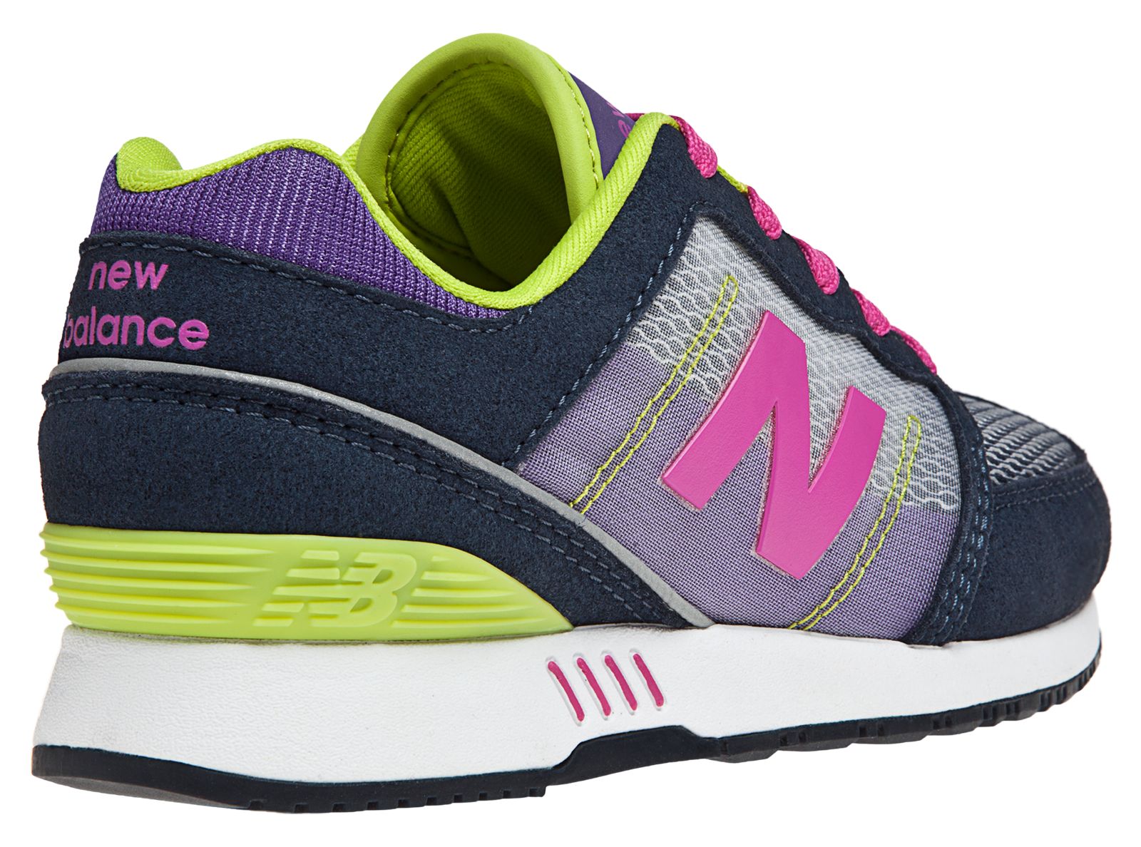 New Balance 751, Navy with Purple &amp; Fluorescent Lime