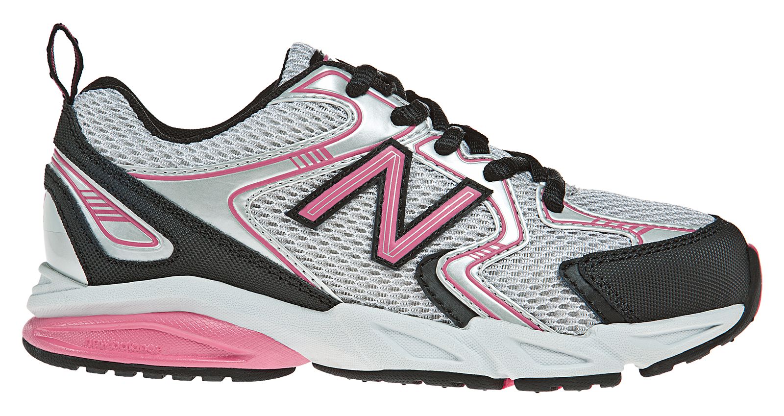New Balance 500, Grey with Black & Pink