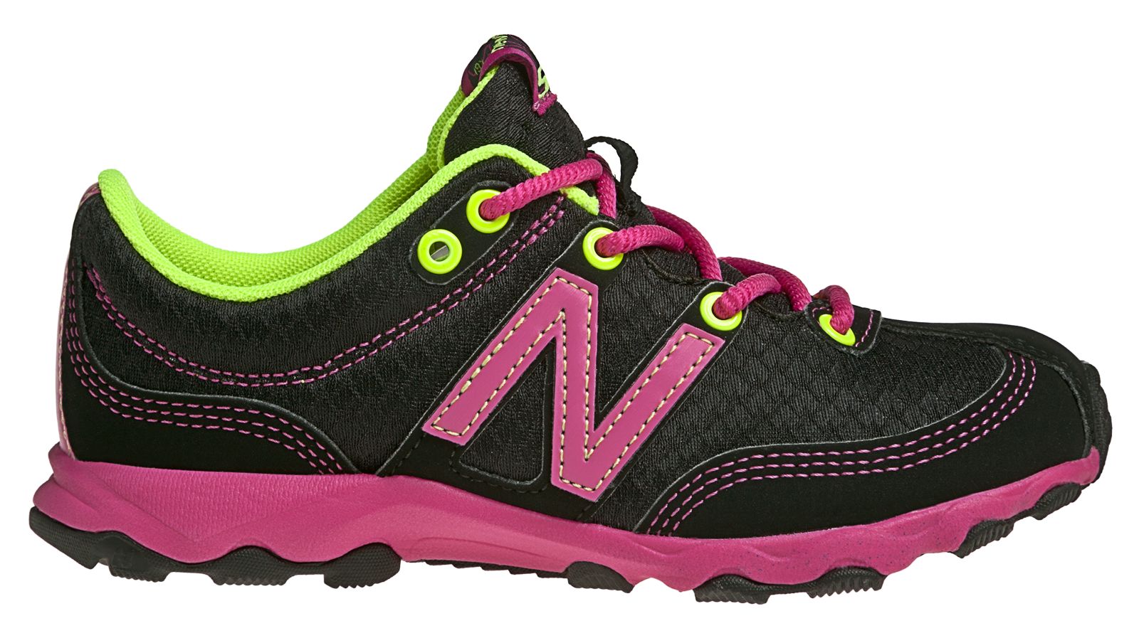 New Balance 561, Black with Diva Pink & Neon Green