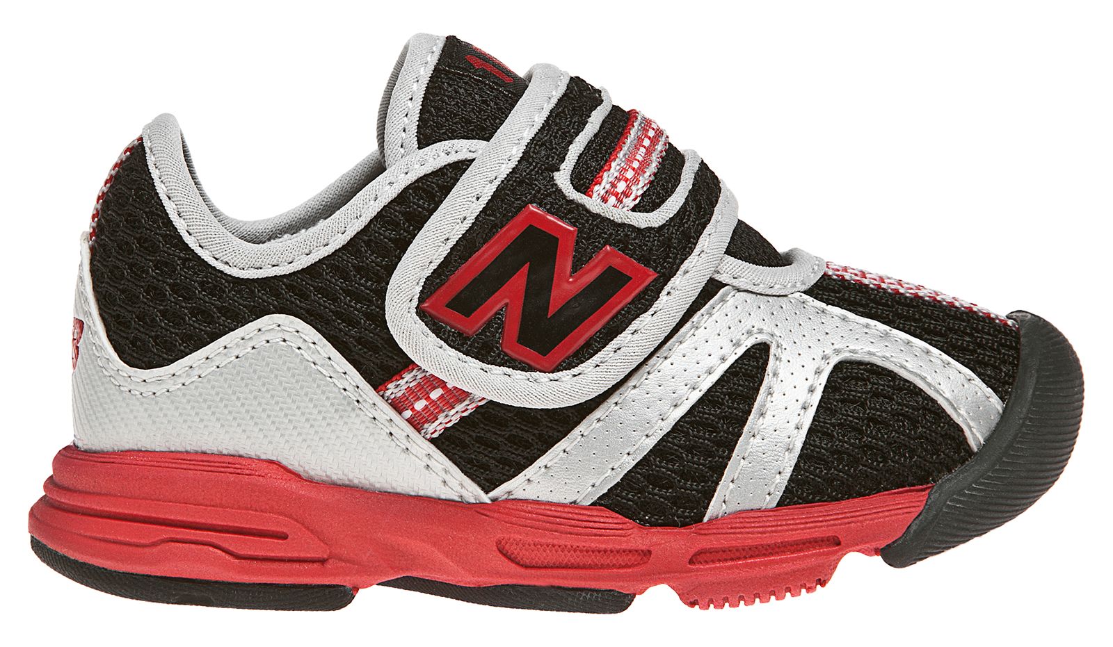 New Balance 102, Black with Red & Silver