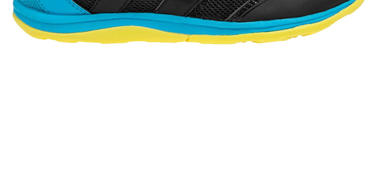 New Balance 110, Black with Blue Atoll & Yellow