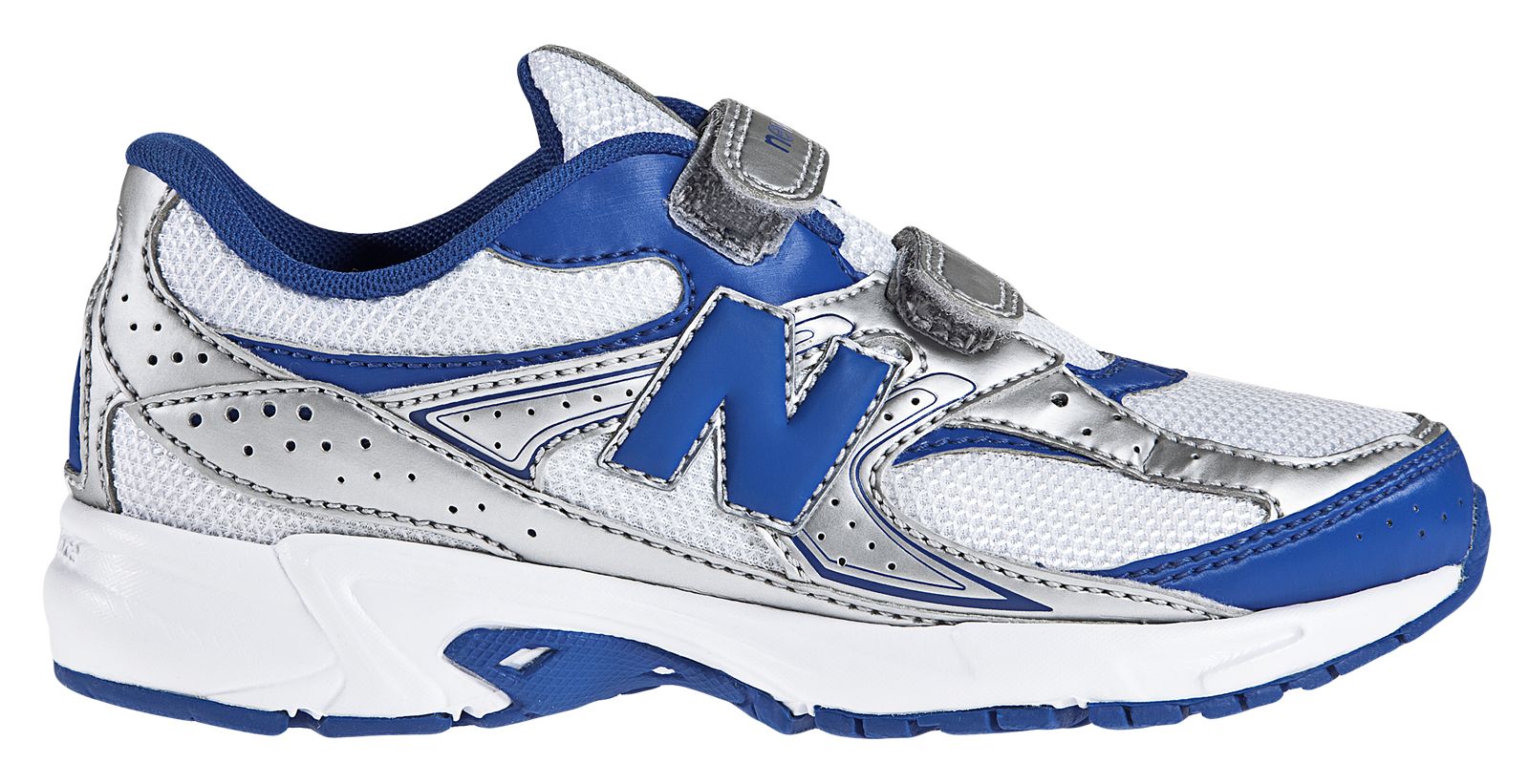 New Balance 380, White with Blue & Silver