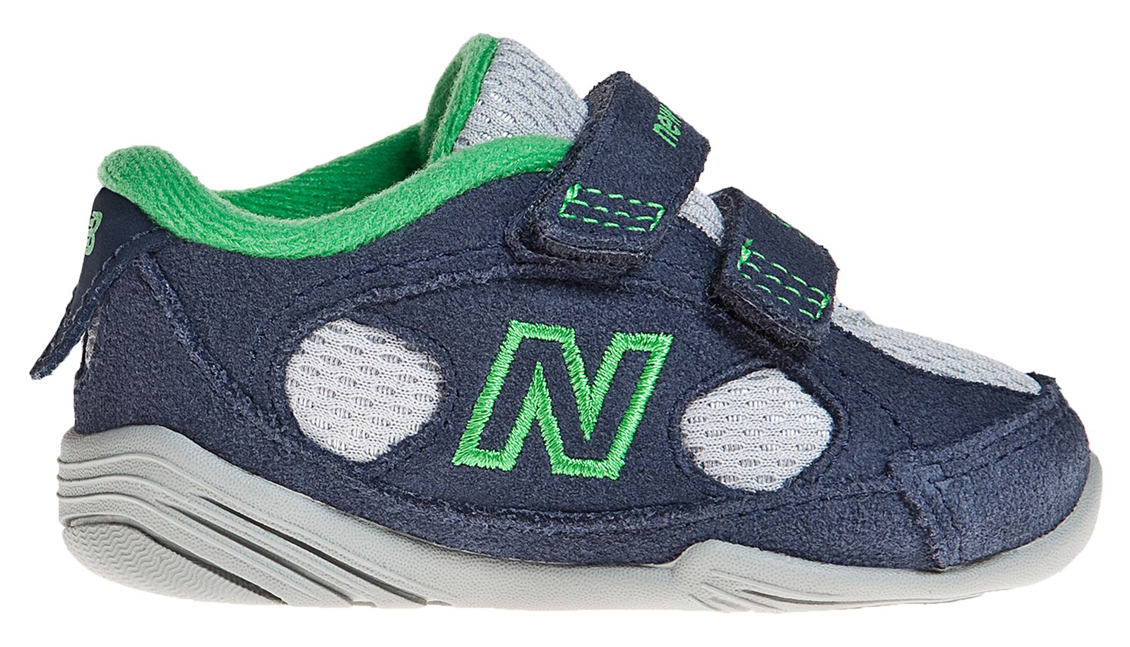New Balance 504, Navy with Green & Grey
