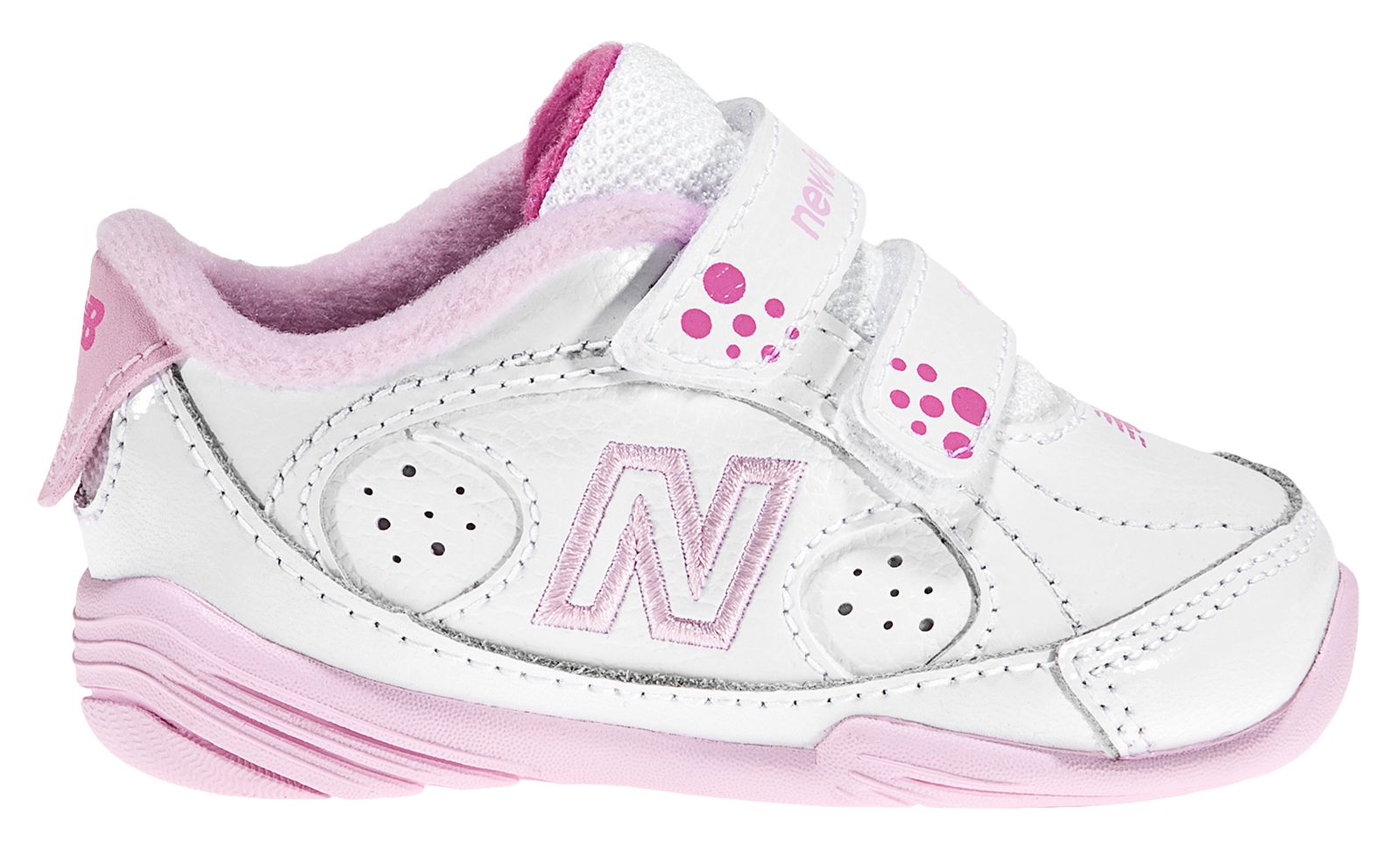 New Balance 504, White with Pink