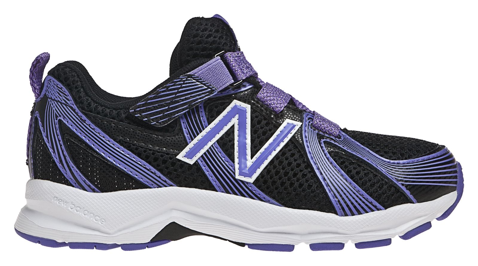 New Balance 554, Black with Purple