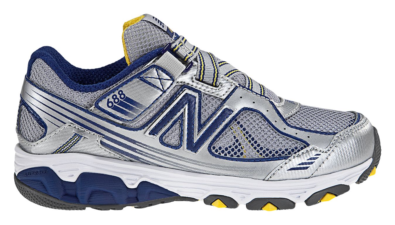 New Balance 688, Silver with Blue &amp; Yellow