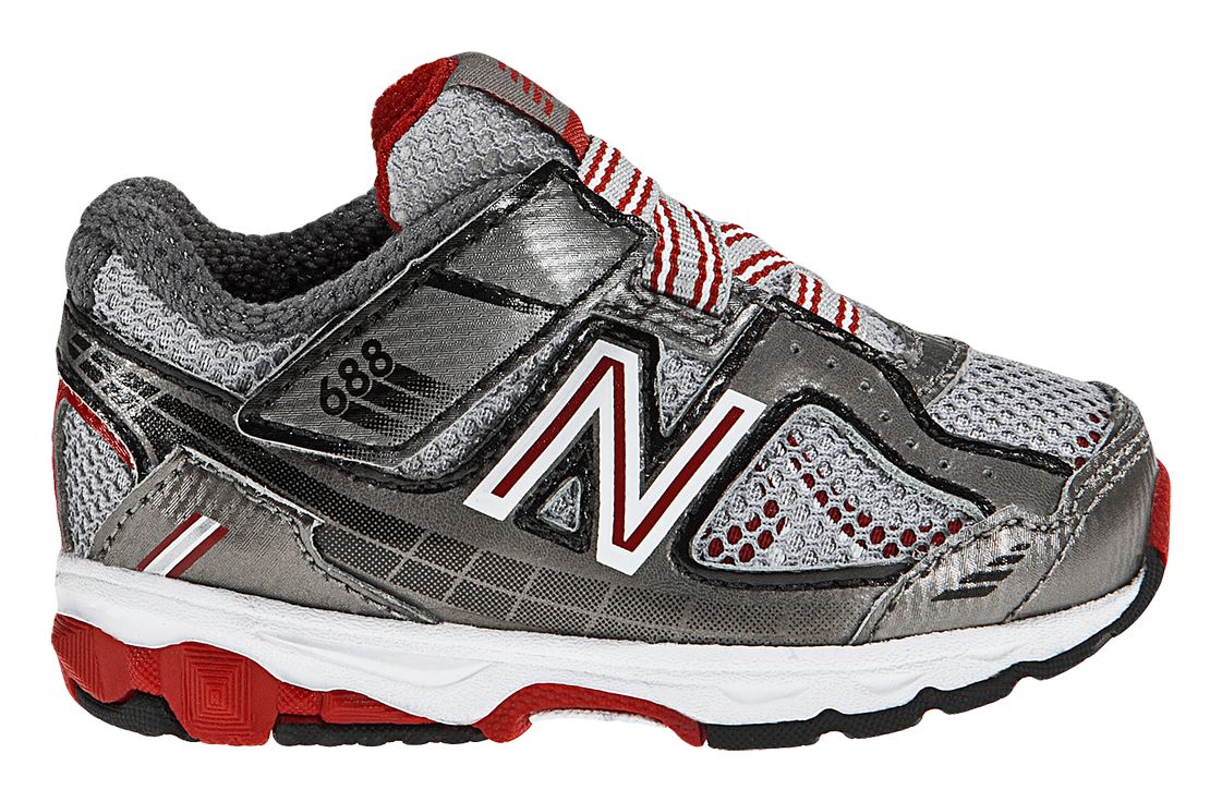 New Balance 688, Grey with Red & Black