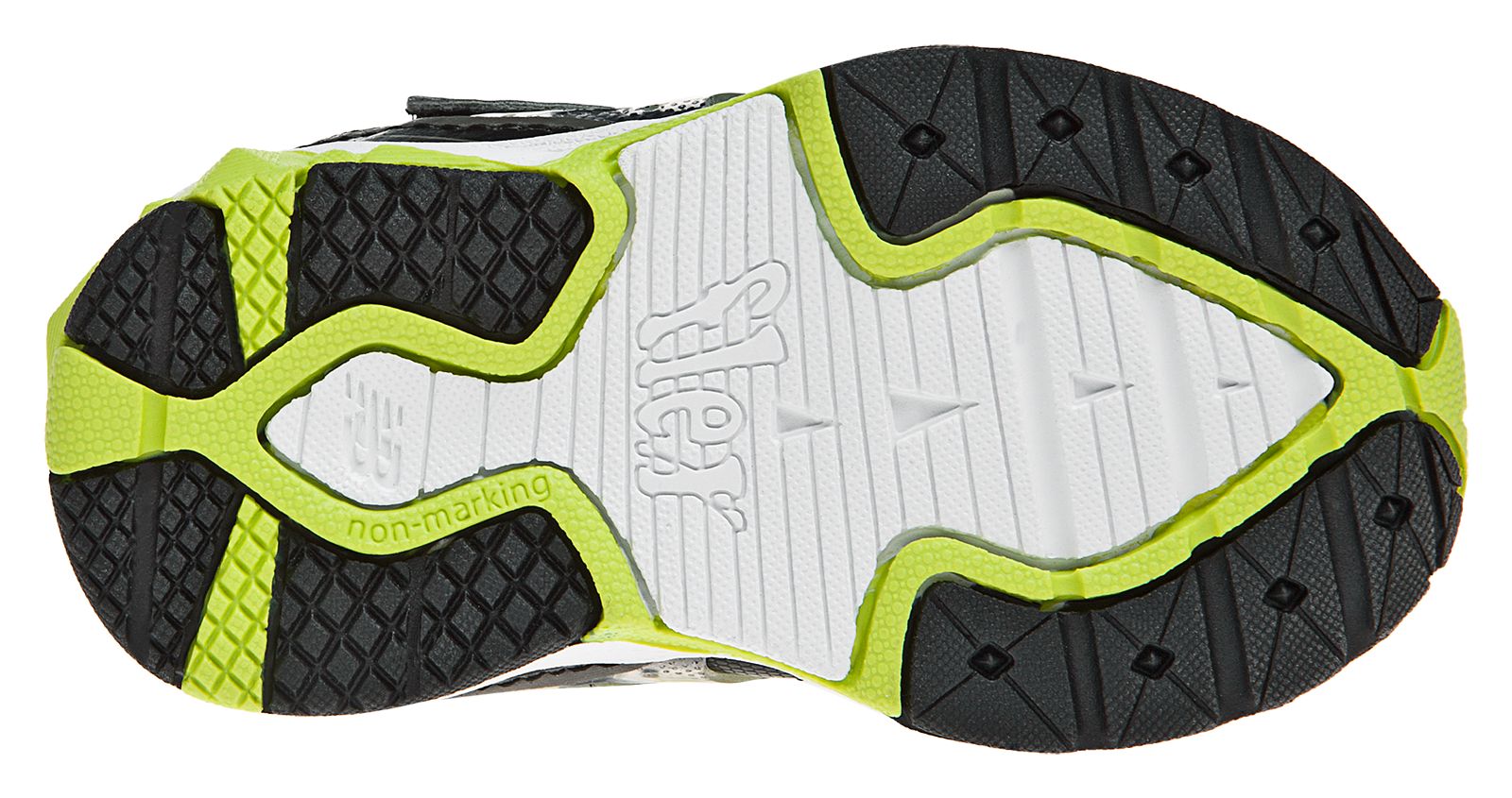 New Balance 689, Black with Green &amp; Silver