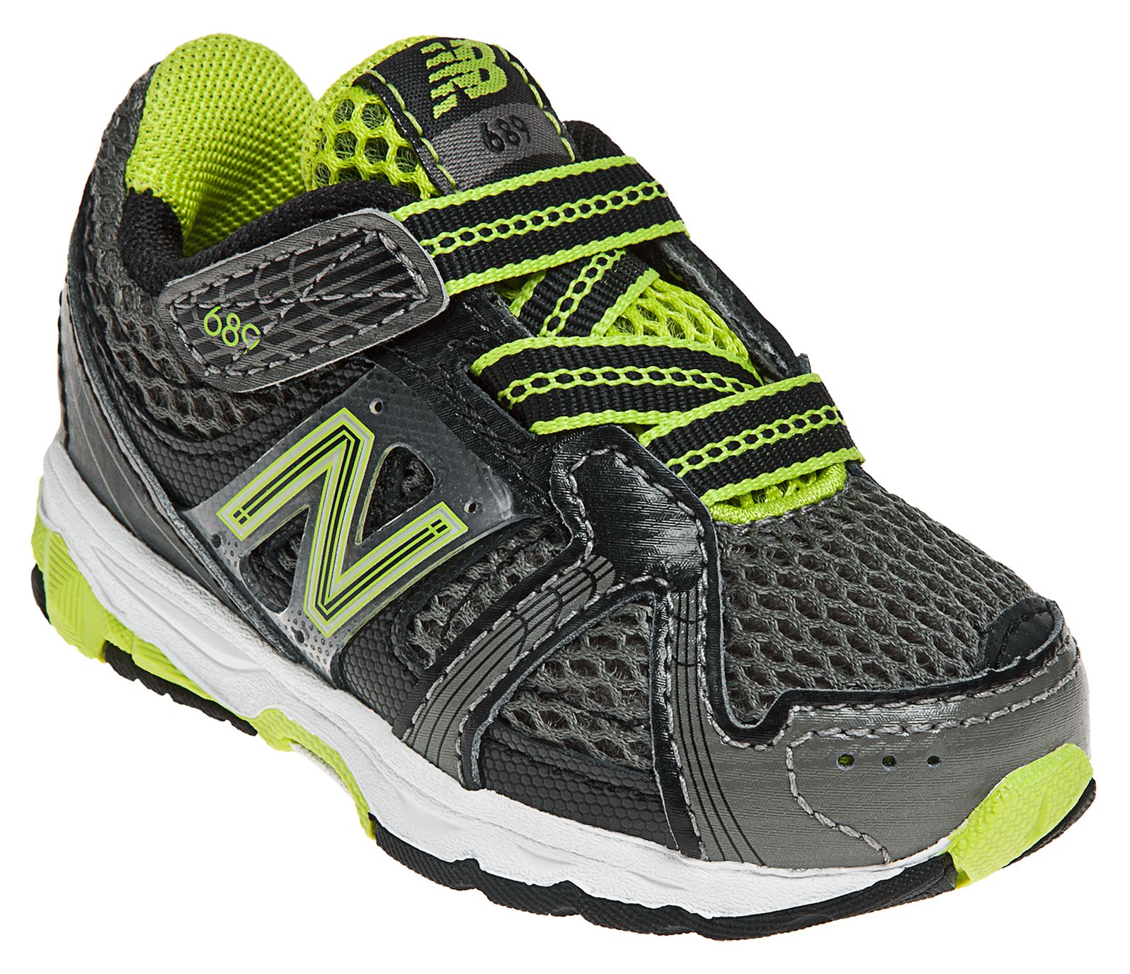 New Balance 689, Black with Green &amp; Silver