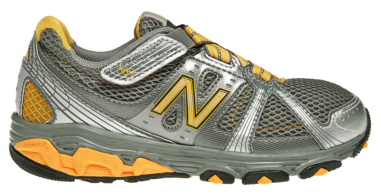 New Balance 689, Grey with Orange & Silver