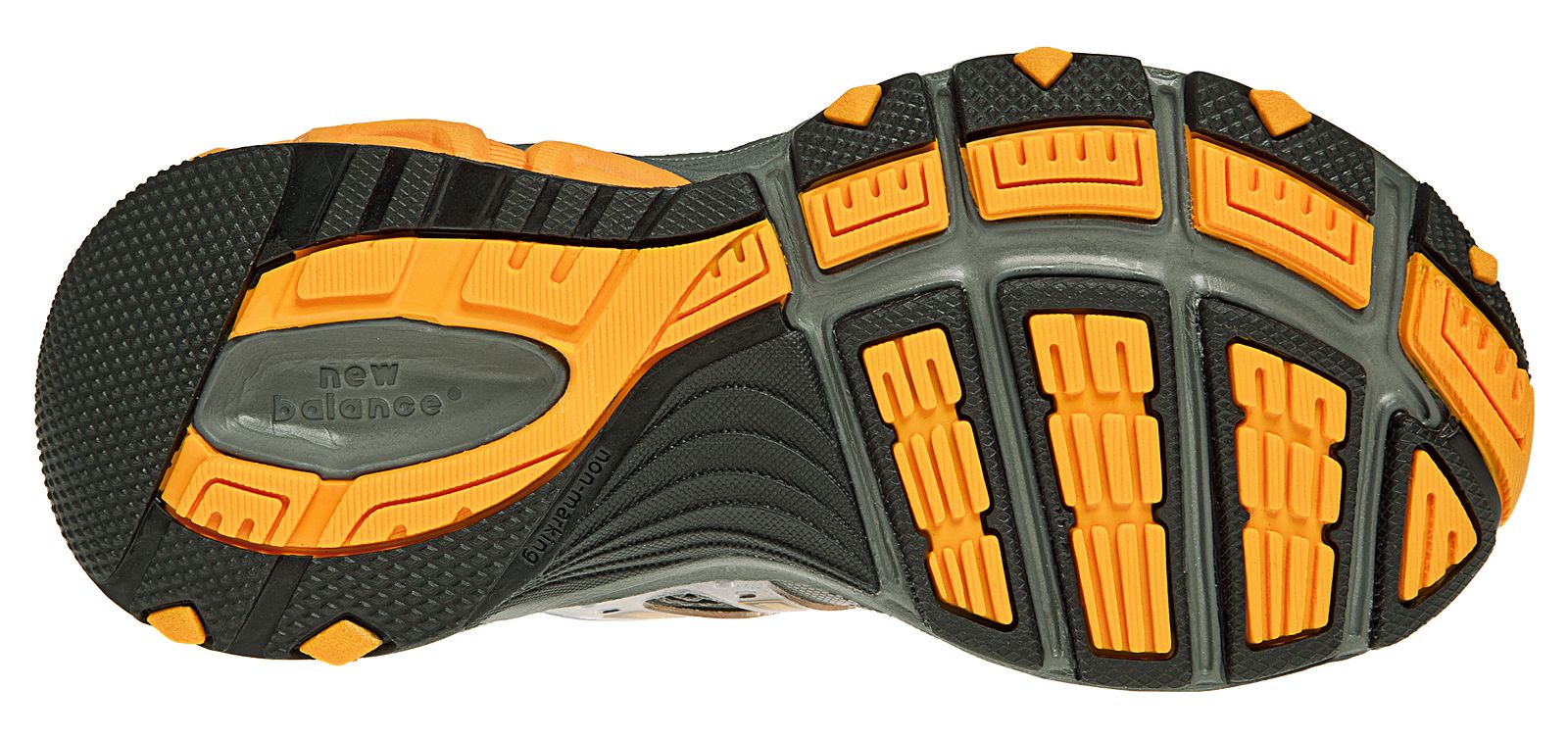 New Balance 689, Grey with Orange &amp; Silver