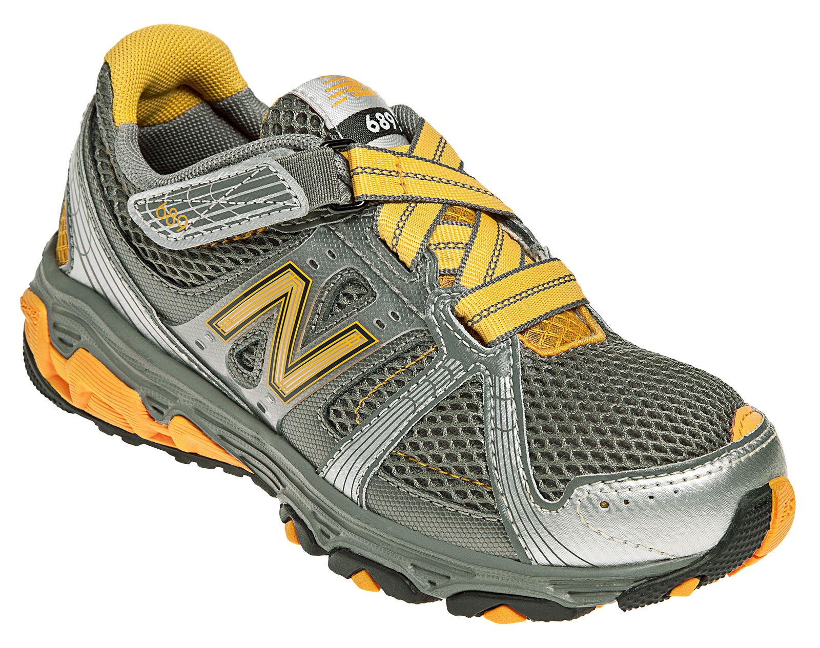 New Balance 689, Grey with Orange &amp; Silver
