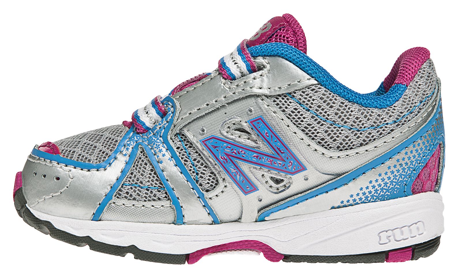 New Balance 689, Silver with Blue Grotto &amp; Purple Cactus Flower