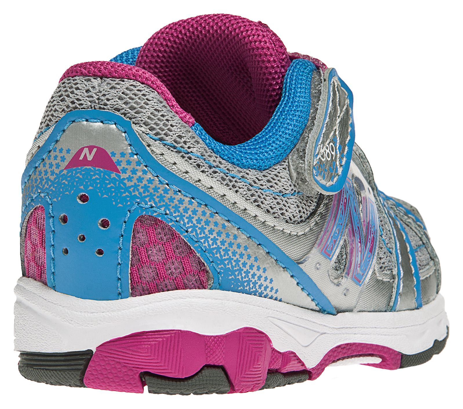 New Balance 689, Silver with Blue Grotto &amp; Purple Cactus Flower