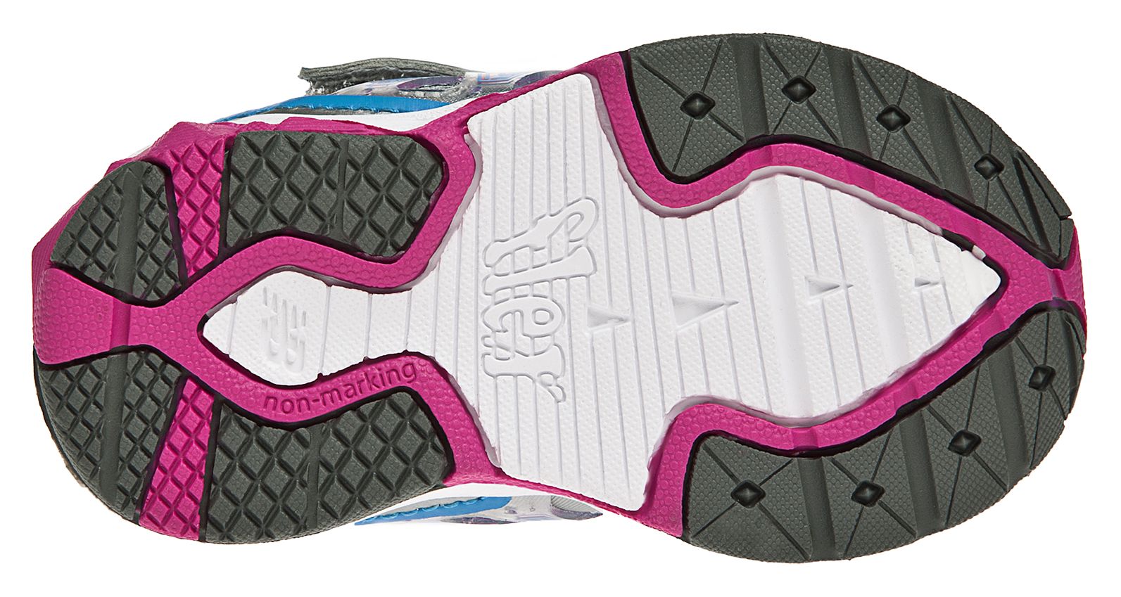 New Balance 689, Silver with Blue Grotto &amp; Purple Cactus Flower
