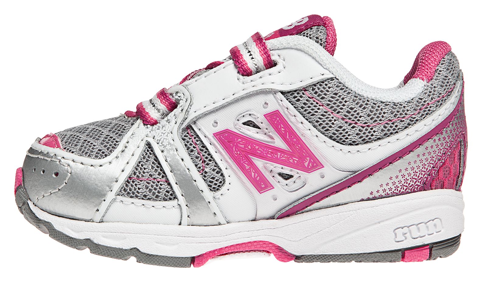New Balance 689, Silver with Raspberry