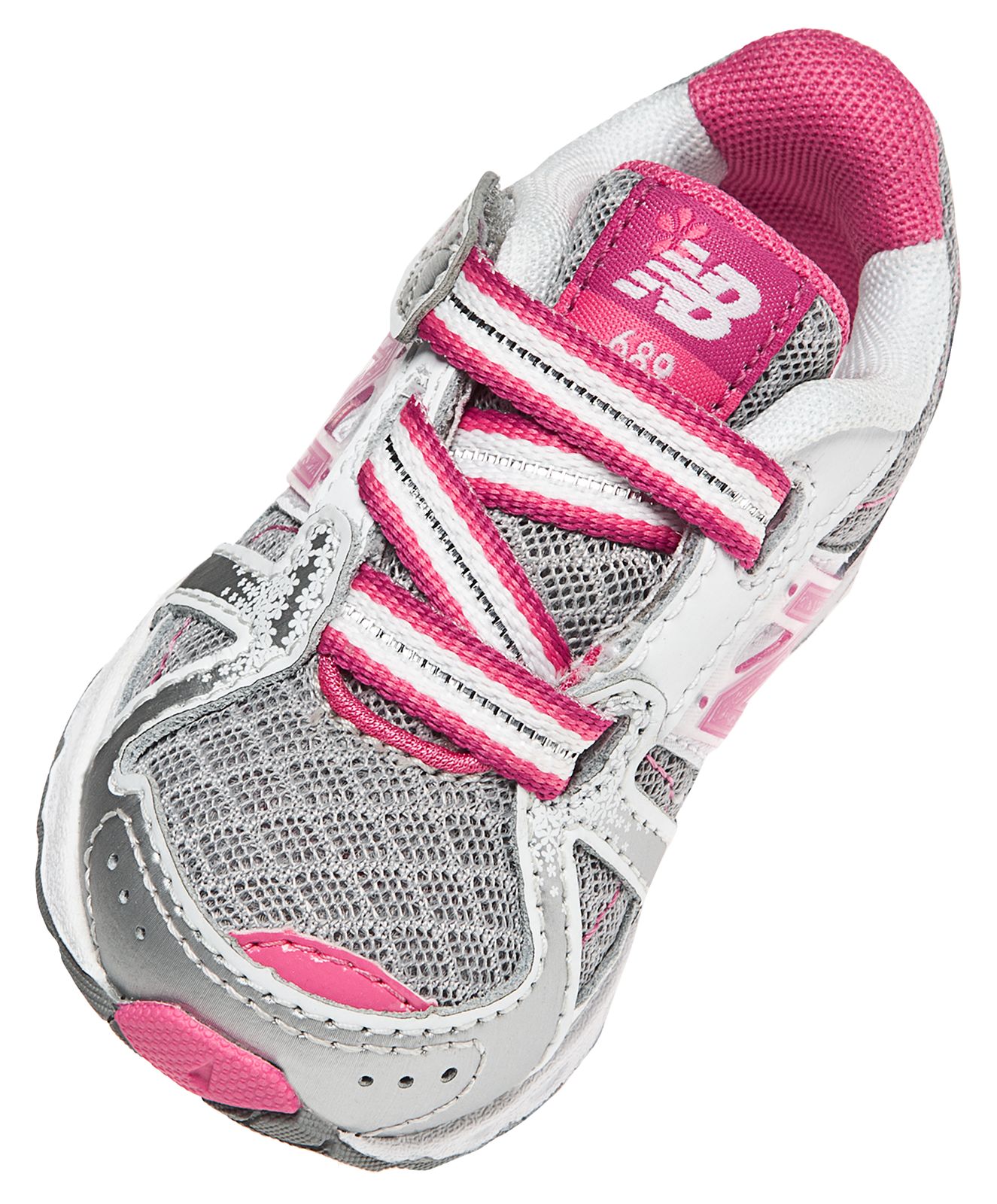 New Balance 689, Silver with Raspberry