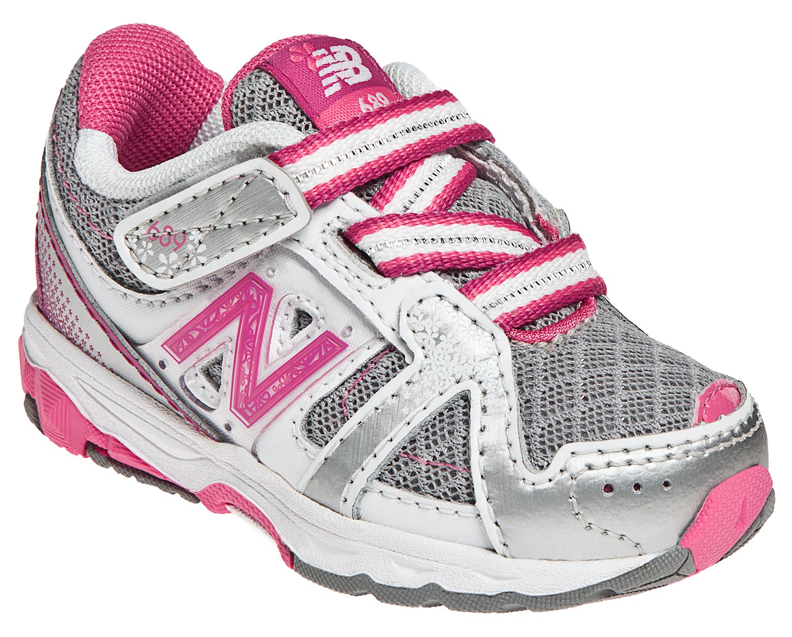 New Balance 689, Silver with Raspberry