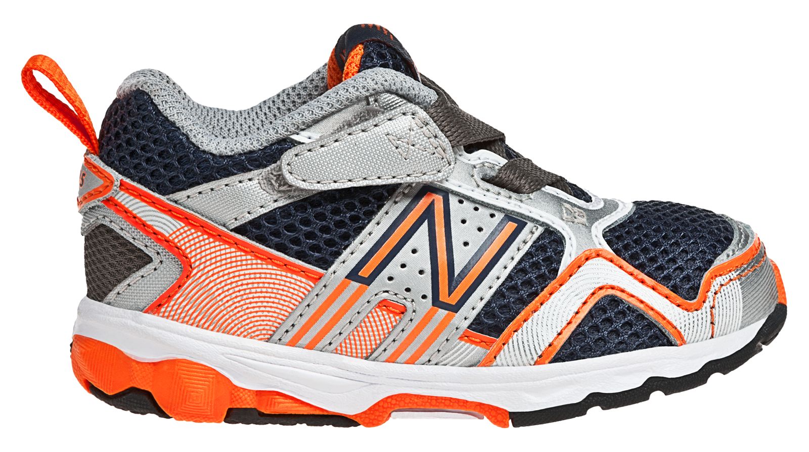 New Balance 695, Black with Orange & Silver
