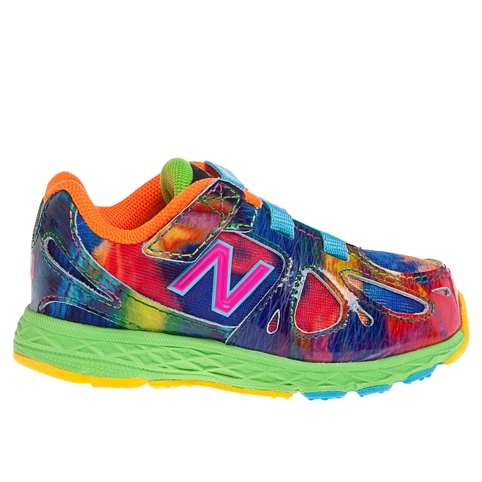 Tie Dye 890, Blue with Orange & Yellow
