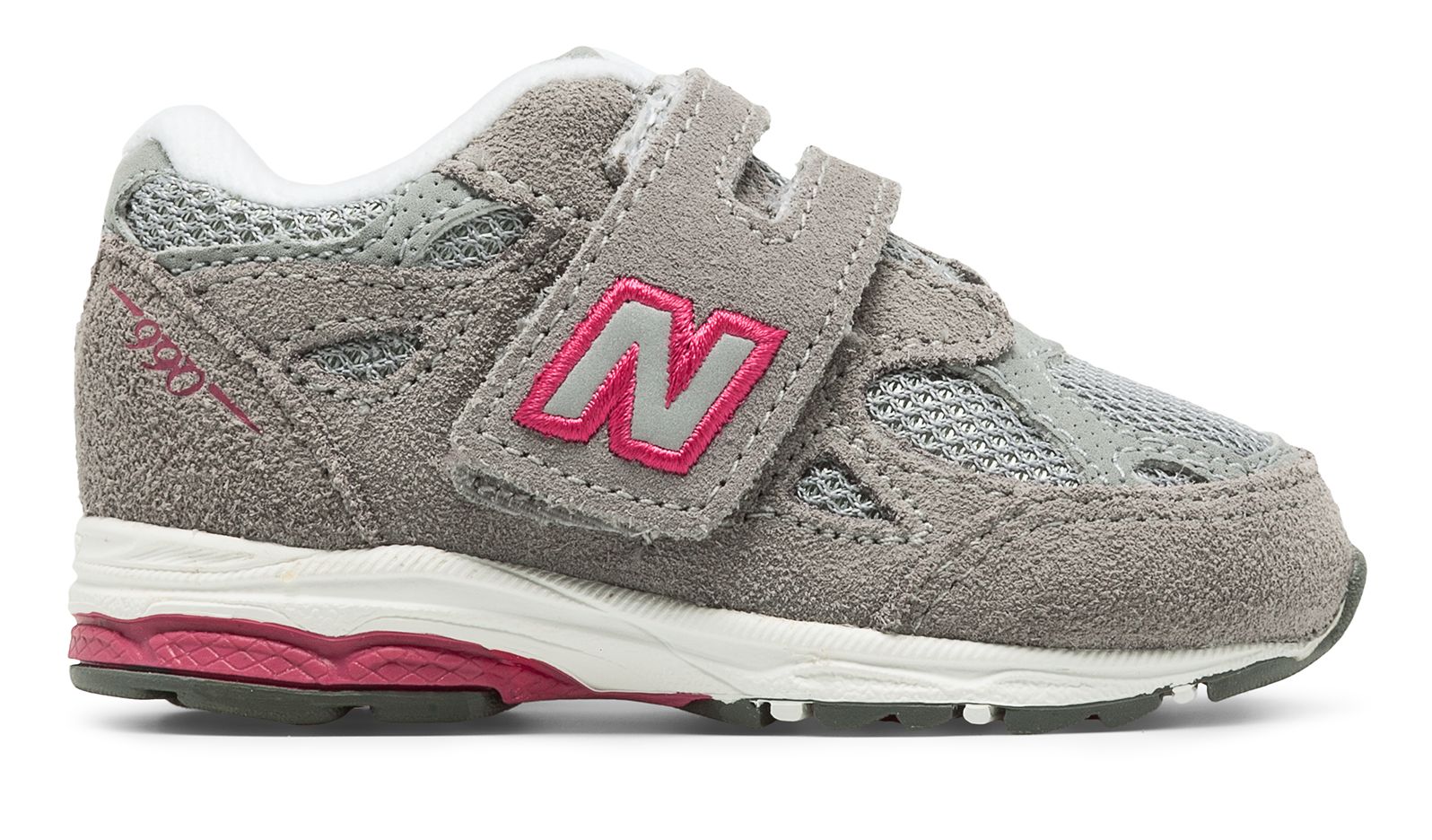 New Balance 990v3, Grey with Pink