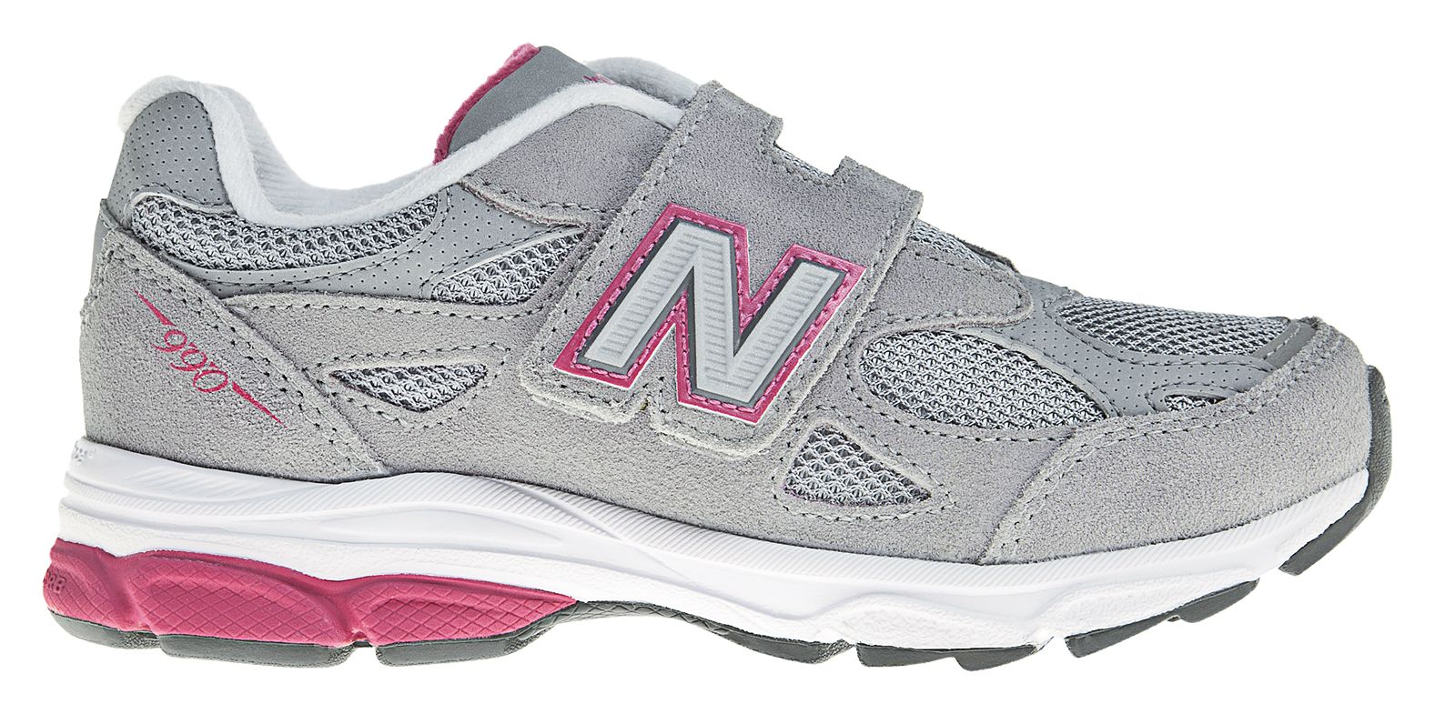 New Balance 990v3, Grey with Pink