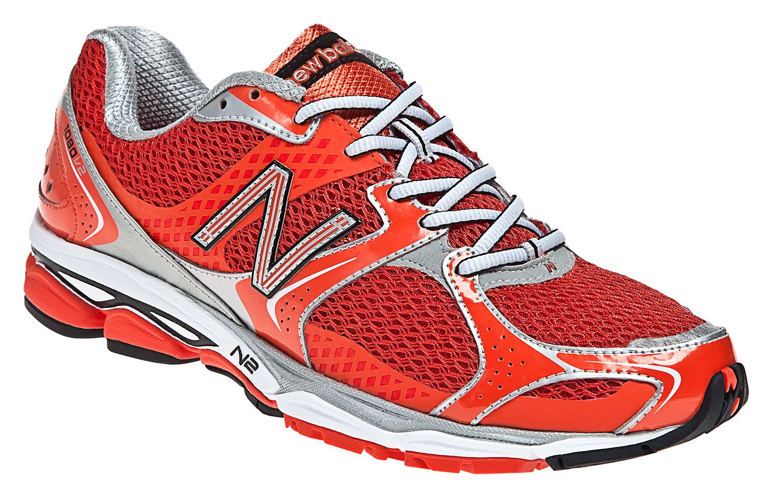 New Balance 1080v2, Orange with Red &amp; Silver