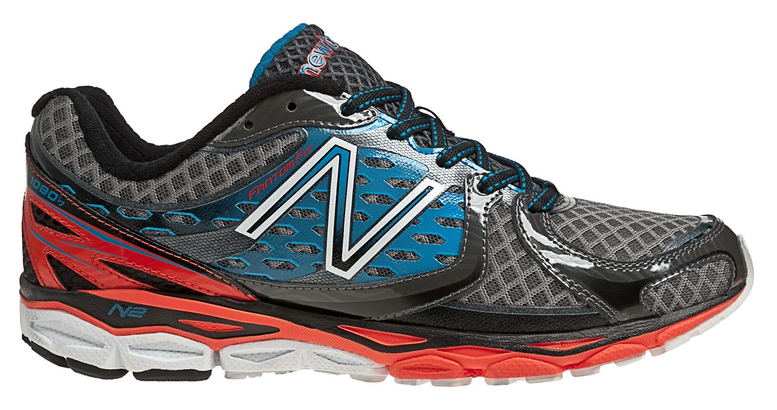 New Balance 1080v3, Black with Navy & Orange