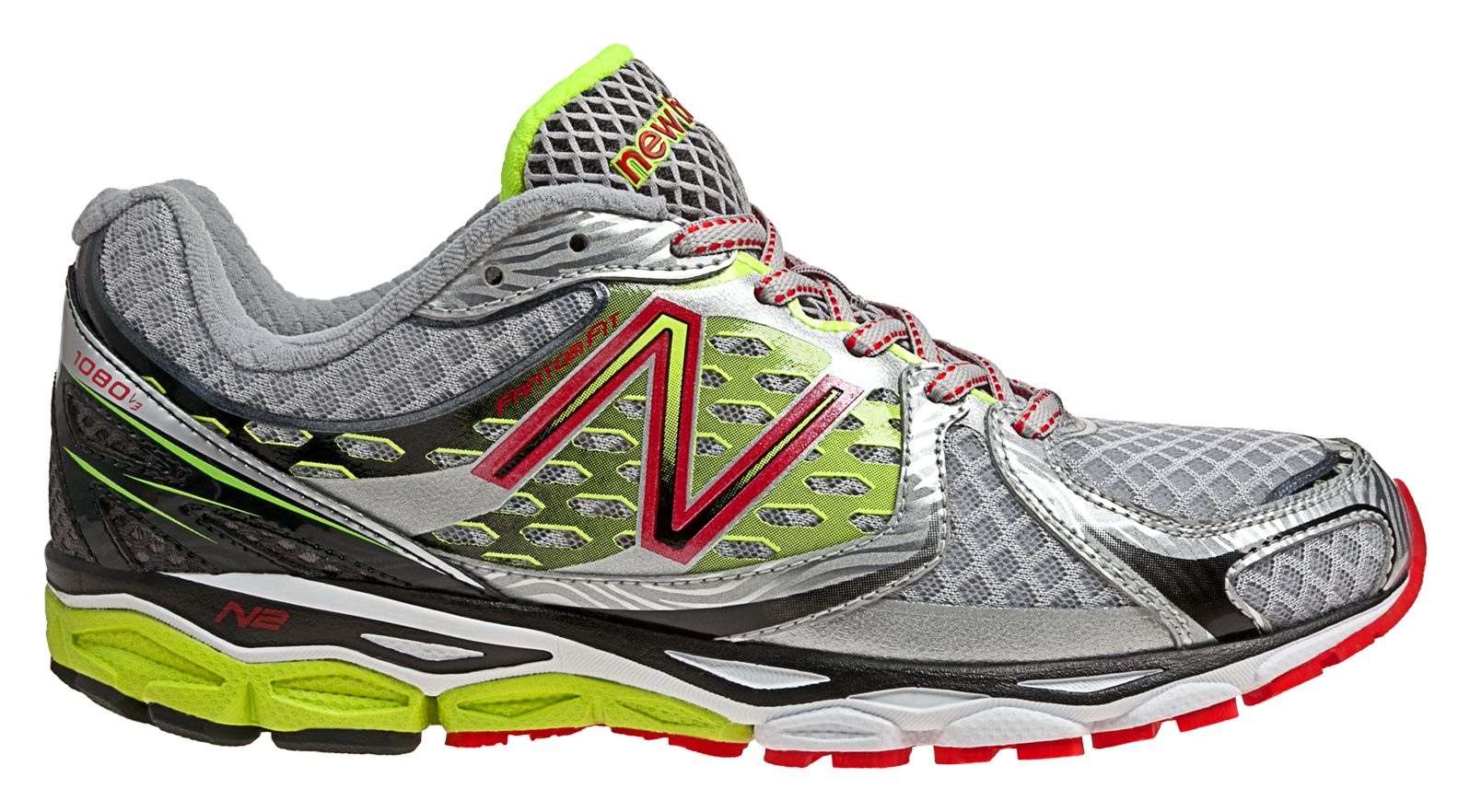 New Balance 1080v3, Grey with Yellow & Orange