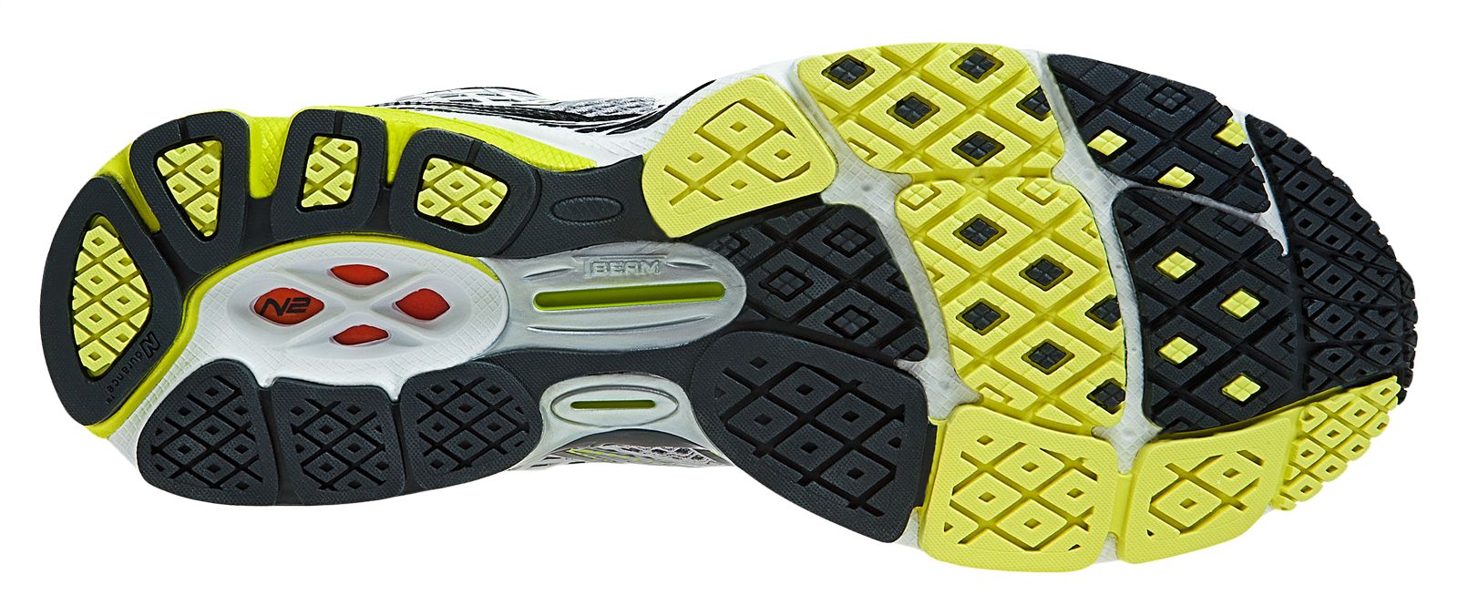 New Balance 1260v2, White with Black &amp; Yellow