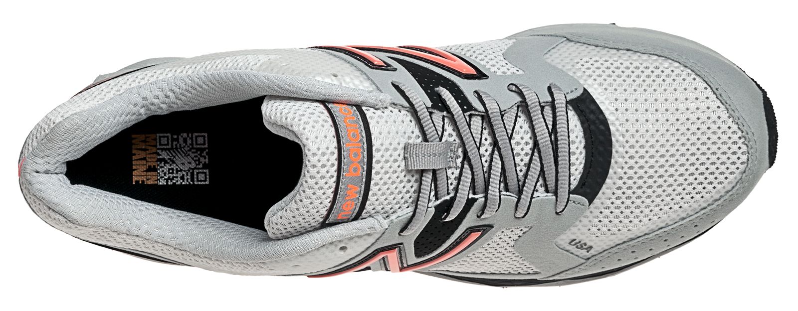 New Balance 1290, Silver with Orange &amp; Black