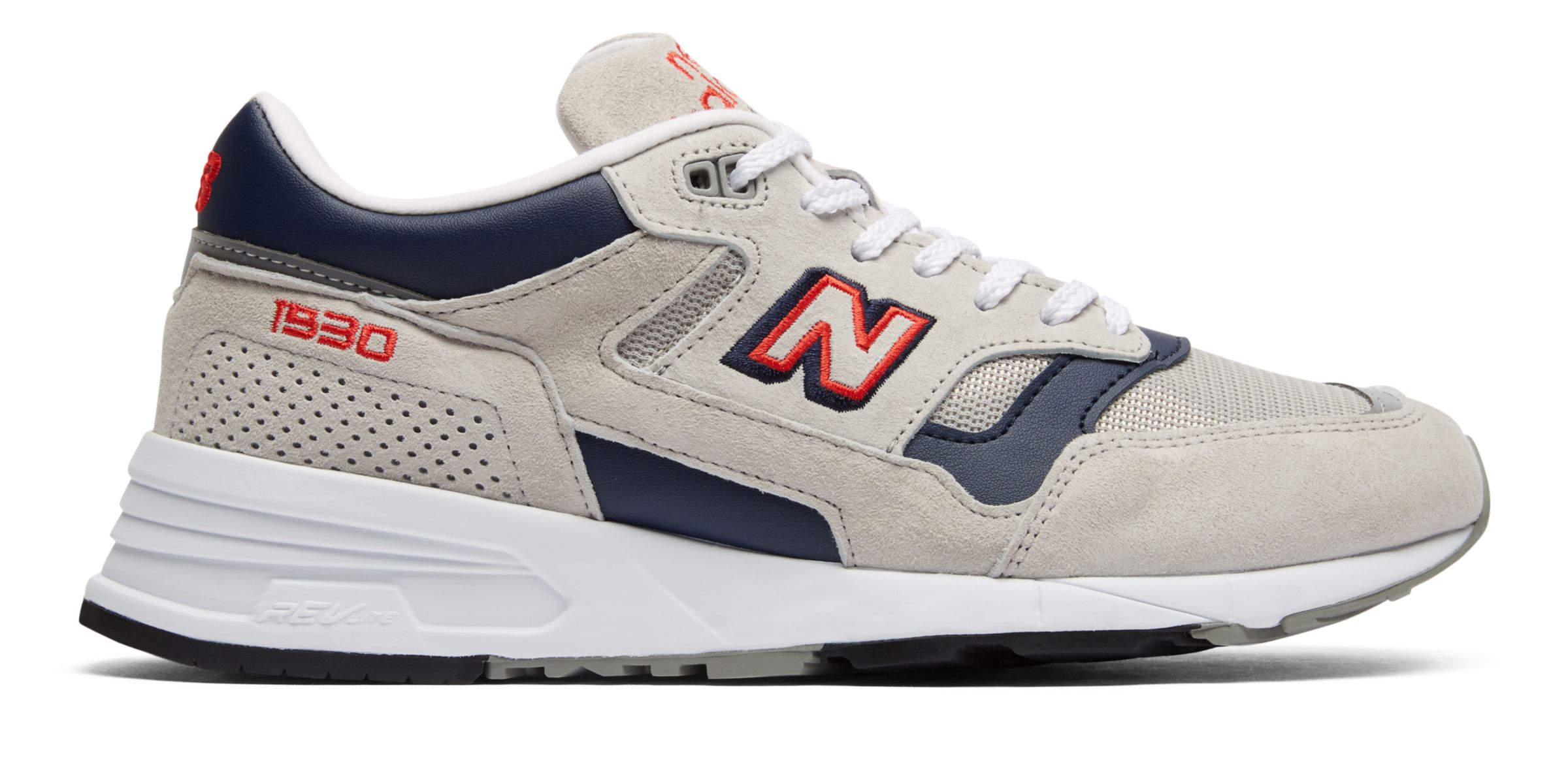 New Balance 1530 Made in UK Shoes - White/Navy/Red - M1530WNR